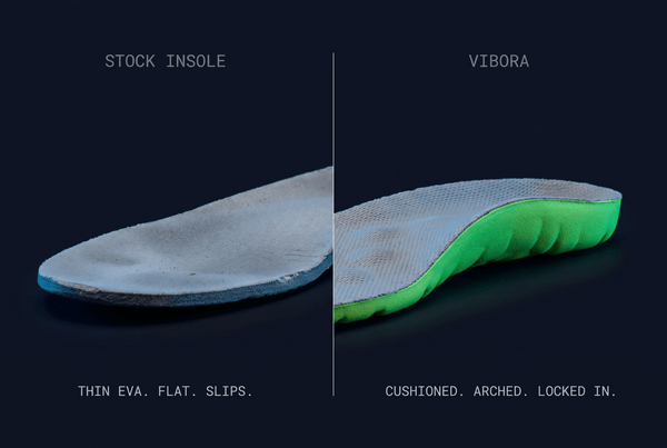 Stock insole versus Vibora