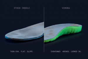 Stock insole versus Vibora